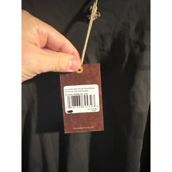 Mitchell & Ness Philadelphia Eagles NFL Downtown Premium SS Tee Black 2XL NWT - Picture 3 of 8